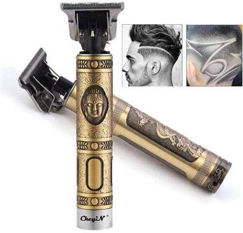 Máquina de Barbear e Cortar Cabelo Elétrica Sem Fio - Gold Dragon Plus