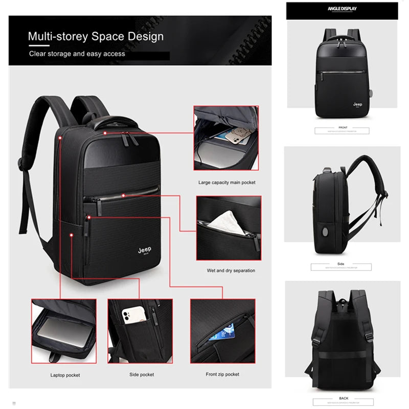 Mochila para Notebook Masculina à prova d'água